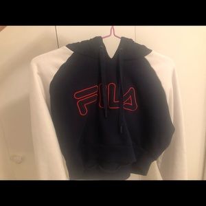 Fila cropped hoodie